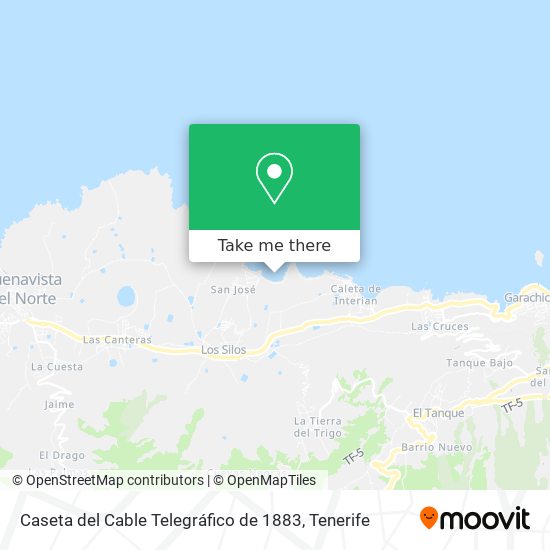 Caseta del Cable Telegráfico de 1883 map