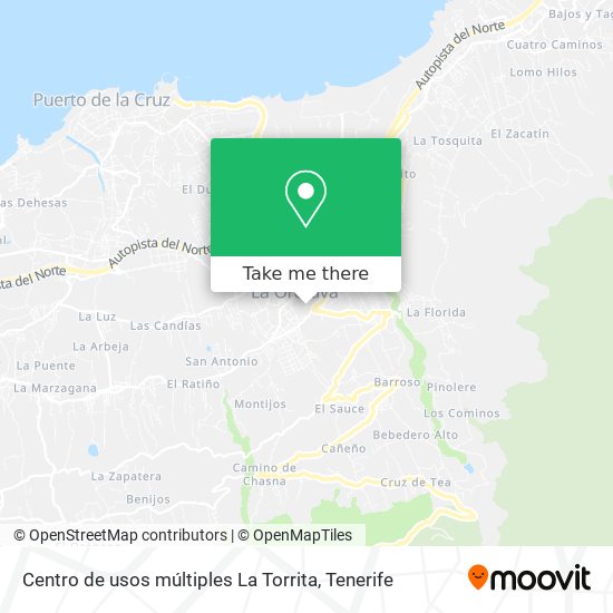 Centro de usos múltiples La Torrita map