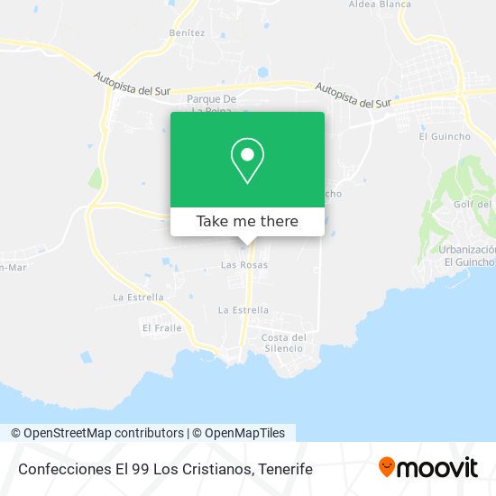 Confecciones El 99 Los Cristianos map