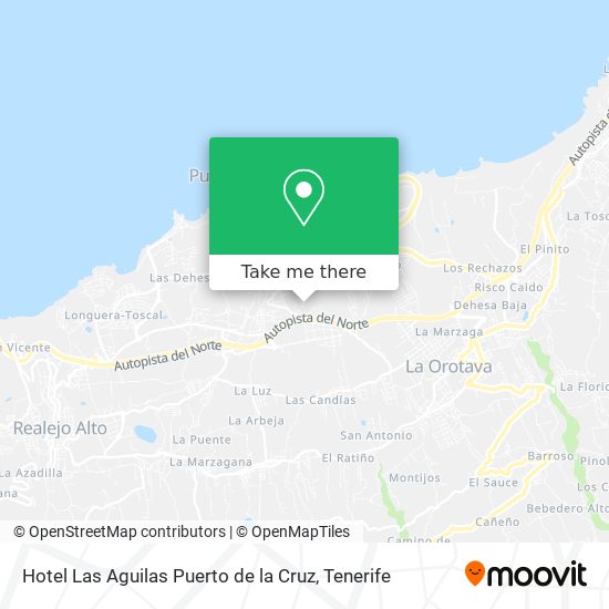 Hotel Las Aguilas Puerto de la Cruz map