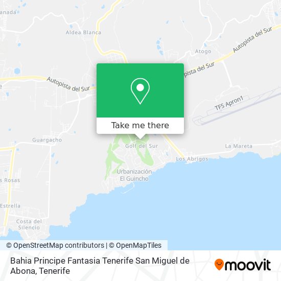 Bahia Principe Fantasia Tenerife San Miguel de Abona map