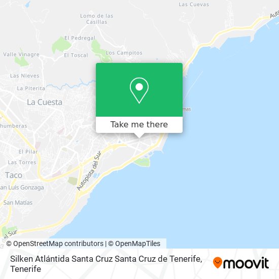 mapa Silken Atlántida Santa Cruz Santa Cruz de Tenerife