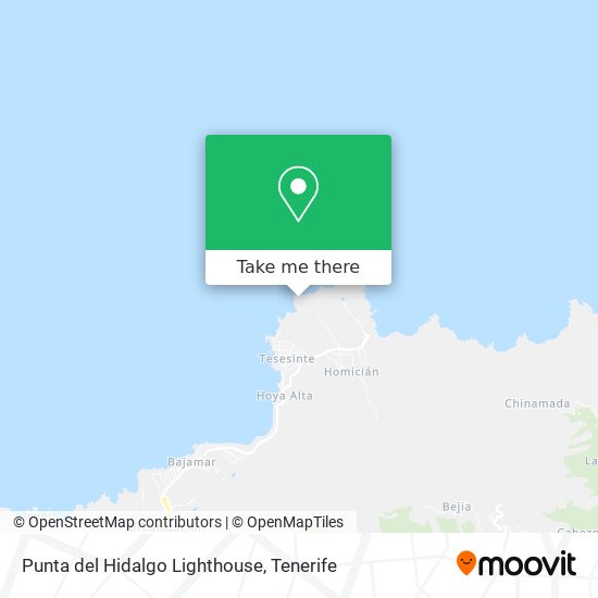 Punta del Hidalgo Lighthouse map