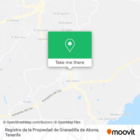 Registro de la Propiedad de Granadilla de Abona map