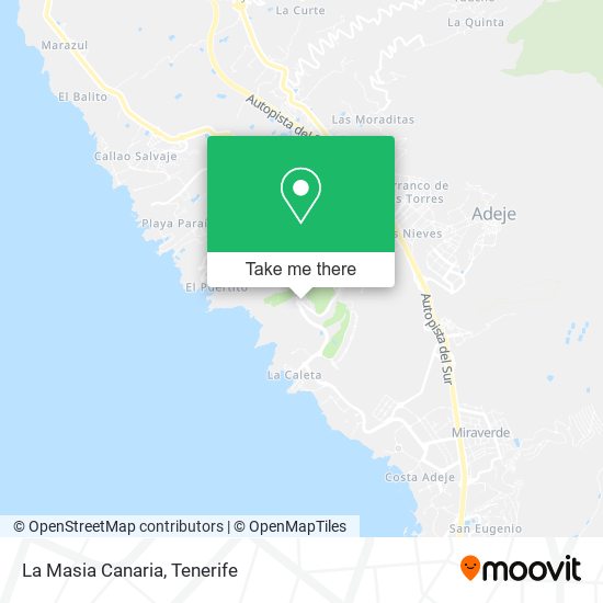 La Masia Canaria map