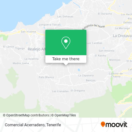 Comercial Acerradero map