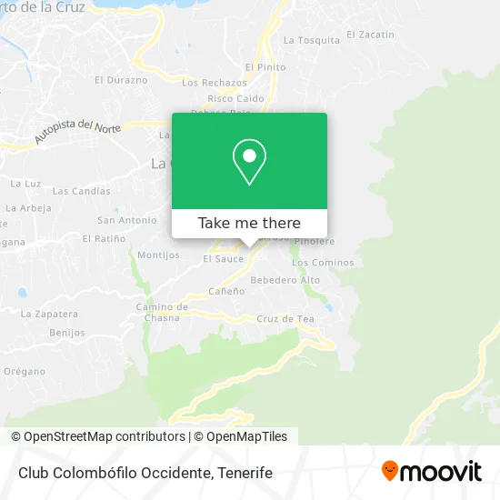 Club Colombófilo Occidente map