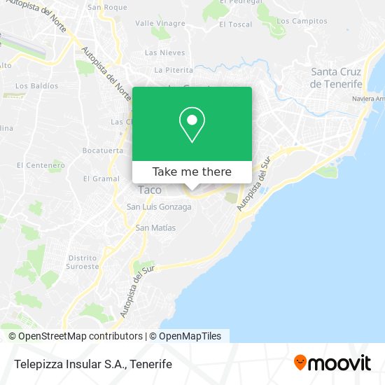 Telepizza Insular S.A. map