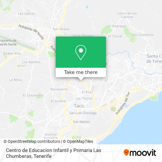 Centro de Educacion Infantil y Primaria Las Chumberas map