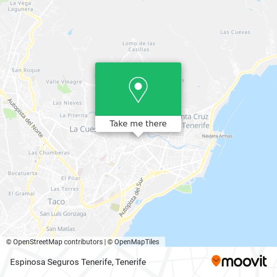 mapa Espinosa Seguros Tenerife