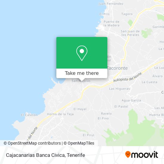Cajacanarias Banca Civica map