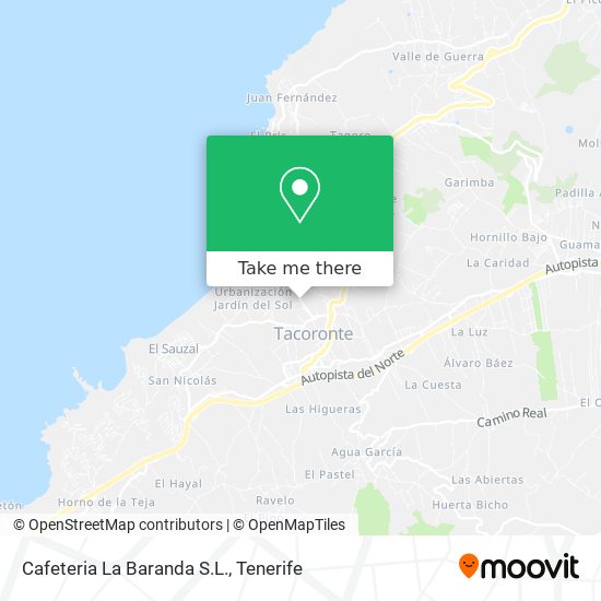 Cafeteria La Baranda S.L. map