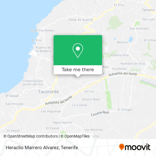 Heraclio Marrero Alvarez map