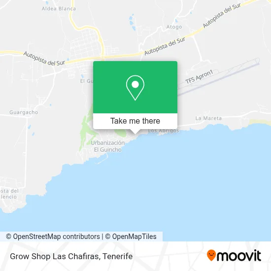 Grow Shop Las Chafiras map