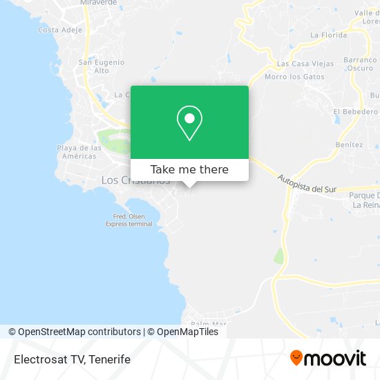 mapa Electrosat TV