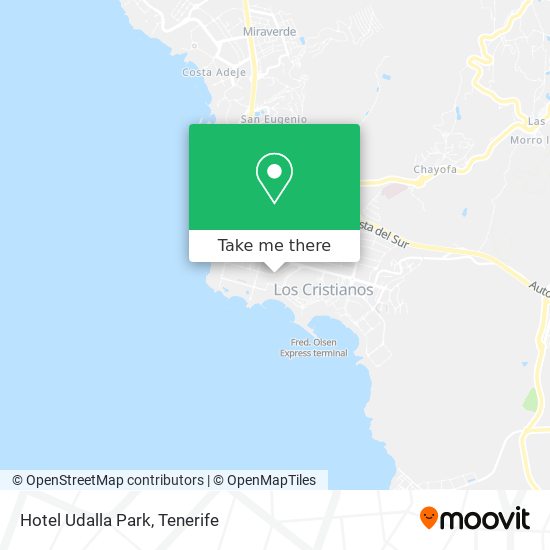 Hotel Udalla Park map