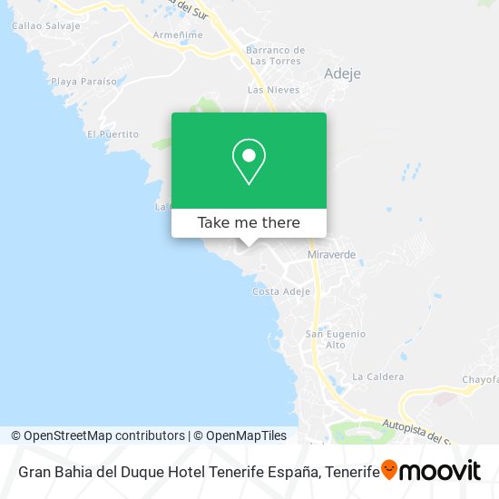 Gran Bahia del Duque Hotel Tenerife España map