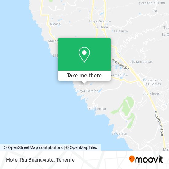 Hotel Riu Buenavista map