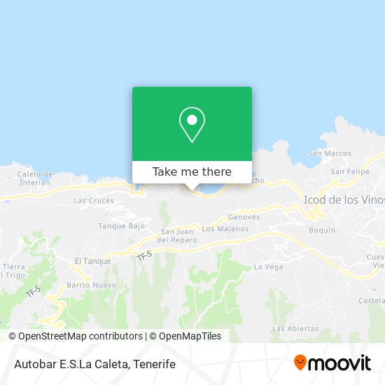 Autobar E.S.La Caleta map
