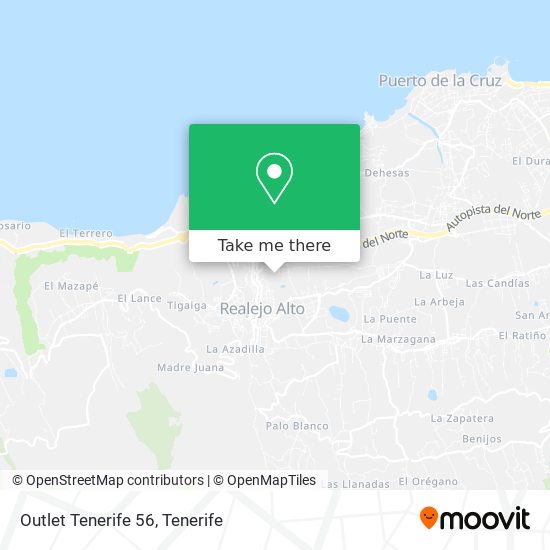 mapa Outlet Tenerife 56