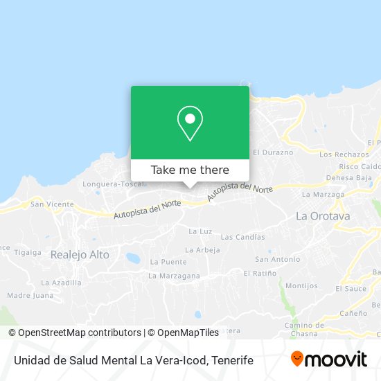 Unidad de Salud Mental La Vera-Icod map