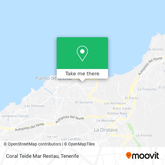 Coral Teide Mar Restau map