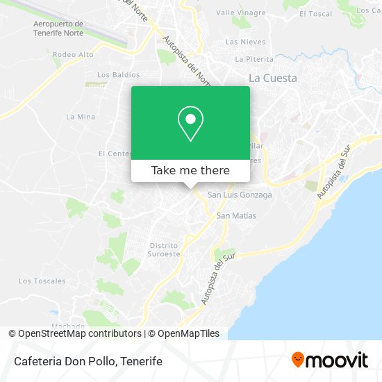 mapa Cafeteria Don Pollo