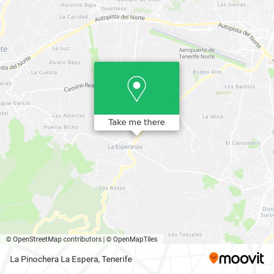 La Pinochera La Espera map