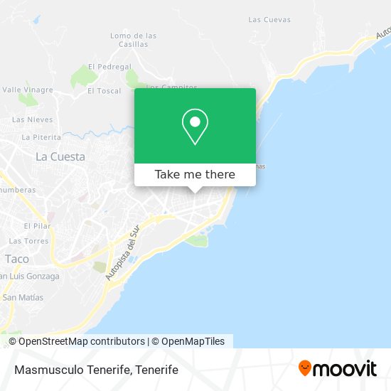 Masmusculo Tenerife map