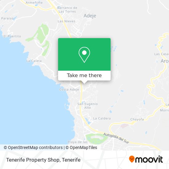 Tenerife Property Shop map