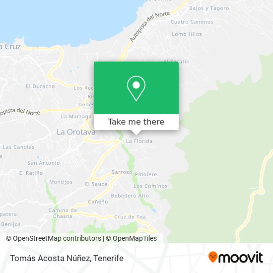 Tomás Acosta Núñez map