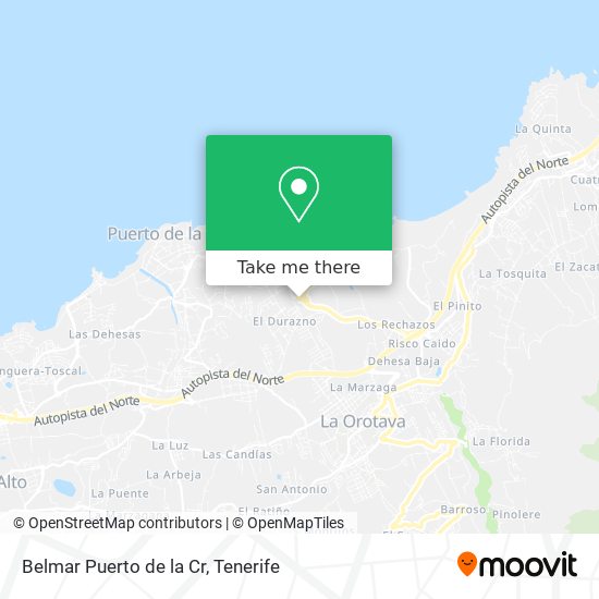 mapa Belmar Puerto de la Cr