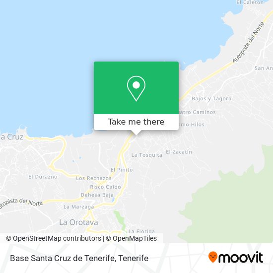 Base Santa Cruz de Tenerife map