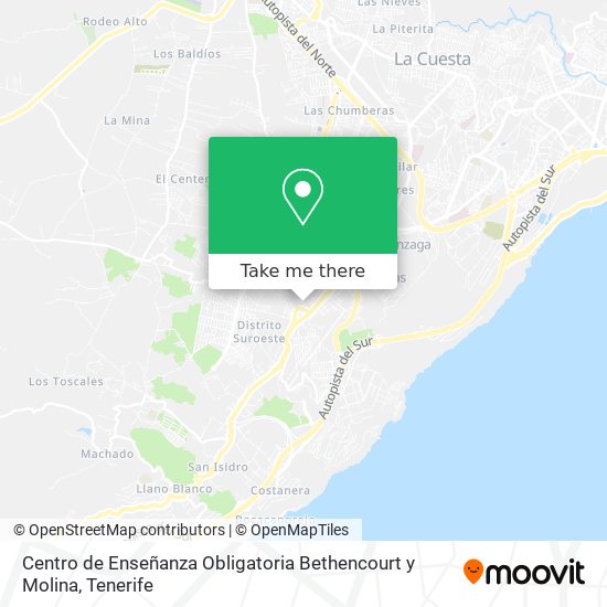 Centro de Enseñanza Obligatoria Bethencourt y Molina map