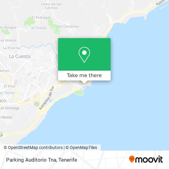 Parking Auditorio Tna map
