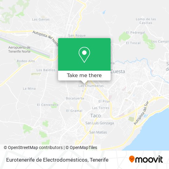 Eurotenerife de Electrodomésticos map