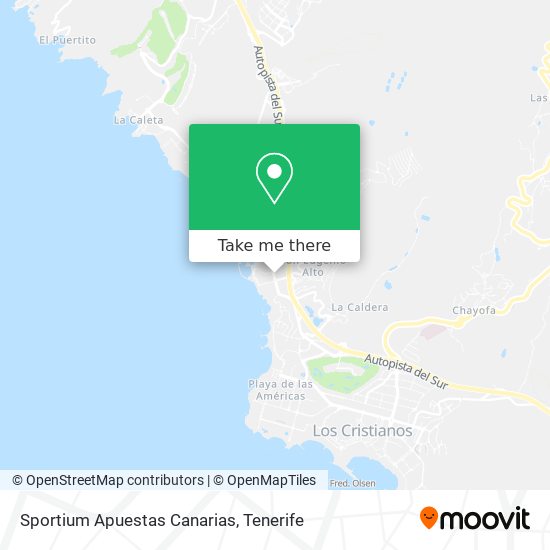 Sportium Apuestas Canarias map