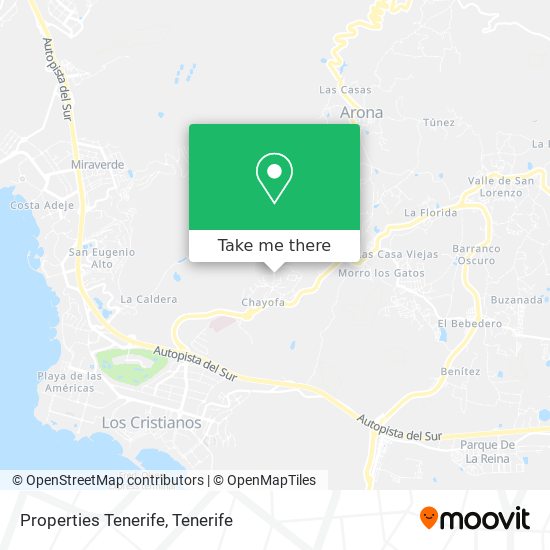 mapa Properties Tenerife