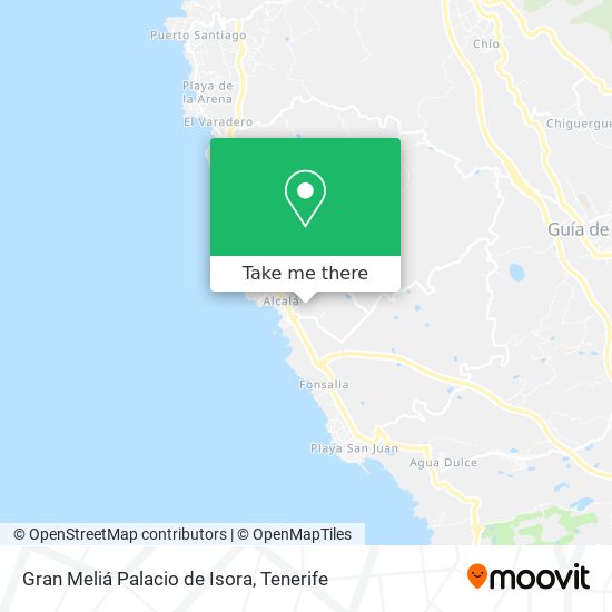 Gran Meliá Palacio de Isora map