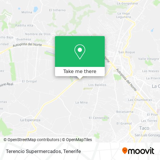 Terencio Supermercados map
