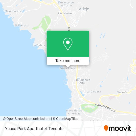 mapa Yucca Park Aparthotel