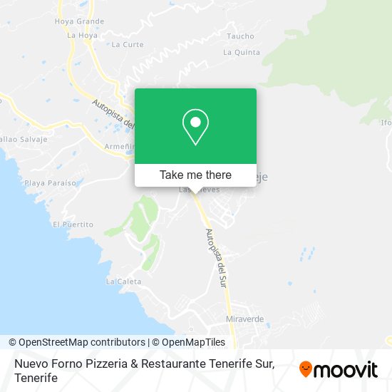 Nuevo Forno Pizzeria & Restaurante Tenerife Sur map