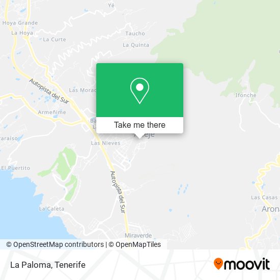 La Paloma map