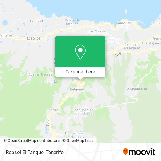 Repsol El Tanque map