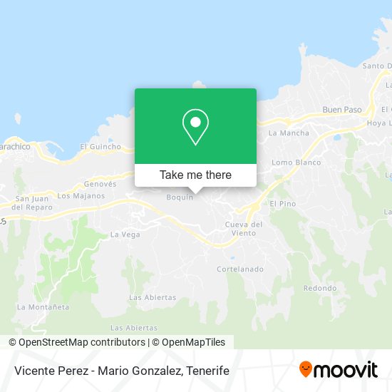 mapa Vicente Perez - Mario Gonzalez