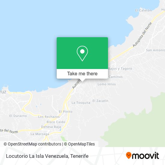mapa Locutorio La Isla Venezuela