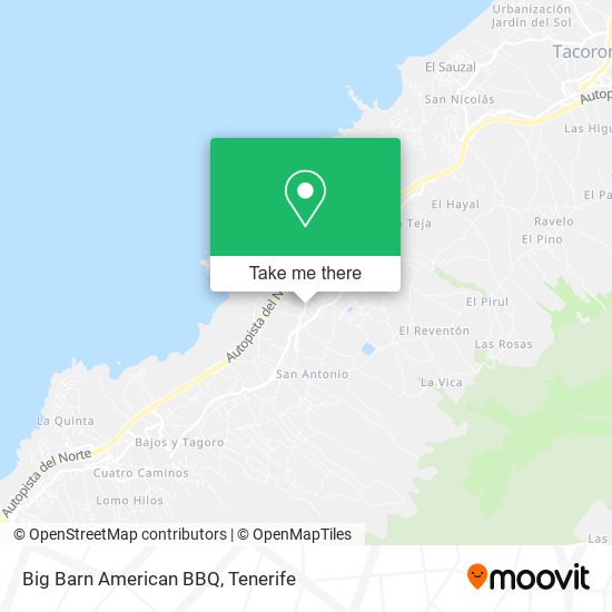 Big Barn American BBQ map