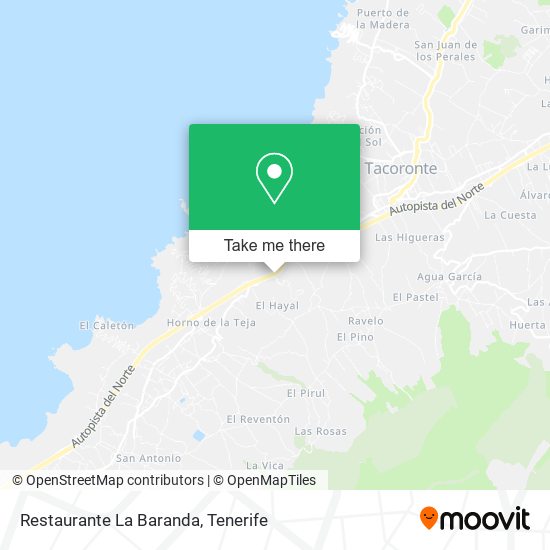 Restaurante La Baranda map