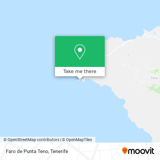 mapa Faro de Punta Teno