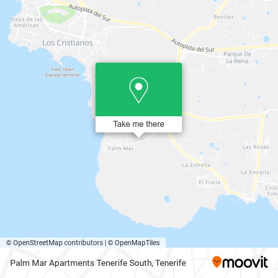 Palm Mar Apartments Tenerife South map